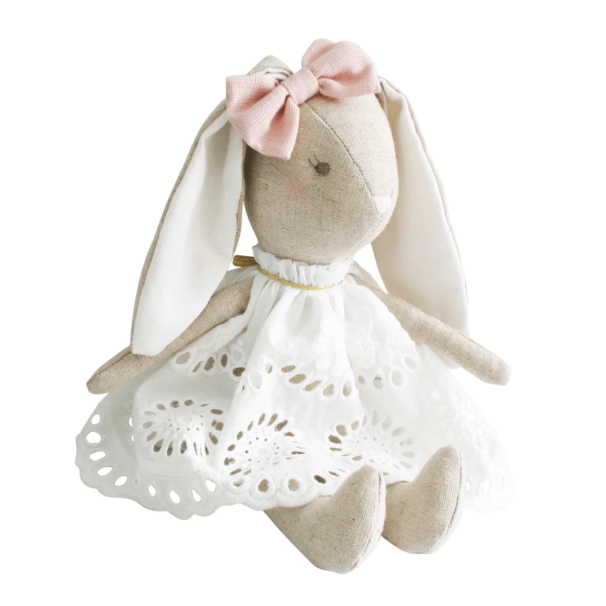 Alimrose Baby Broderie Bunny 25cm 3 Alimrose Baby Broderie Bunny 25cm