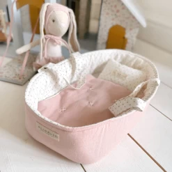 Alimrose Playtime Doll Carrier Set 30cm - Pale Pink & Spot -Kids Toy Shop alimrose alimrose playtime doll carrier set 30cm pale pink spot 31040681115782