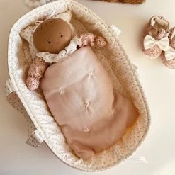 Alimrose Playtime Doll Carrier Set 30cm - Pale Pink & Spot -Kids Toy Shop alimrose alimrose playtime doll carrier set 30cm pale pink spot 31040683278470