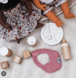 Astrup Wooden Doll Feeding Set - 9 Pieces -Kids Toy Shop astrup astrup wooden doll feeding set 9 pieces 31369572843654