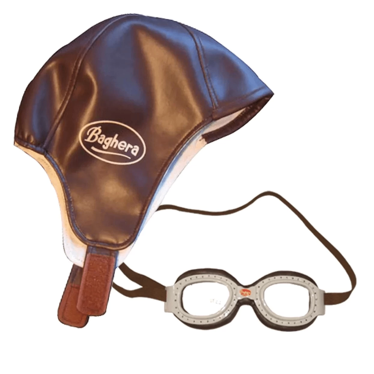 Kids Baghera Leather Racing Cap & Goggles Set 4 Kids Baghera Leather Racing Cap & Goggles Set - Image 2