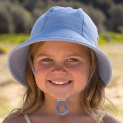 Bedhead Ponytail Bucket Sun Hat With Strap - Chambray