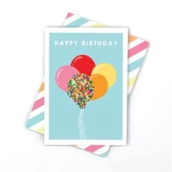 Candle Bark Greeting Card Freckle Balloon Bunch