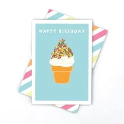Candle Bark Greeting Card Freckle Soft Serve