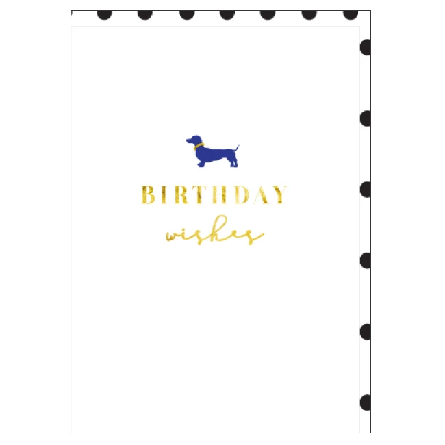 Candle Bark Greeting Card Little Birthday Dachshund 3 Candle Bark Greeting Card Little Birthday Dachshund