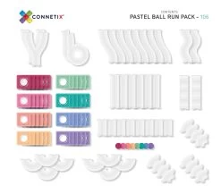 Connetix Pastel Ball Run Pack 106 Piece -Kids Toy Shop connetix tiles connetix pastel ball run pack 106 piece 29355953717382