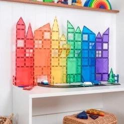 Connetix Rainbow Creative Pack 102 Piece -Kids Toy Shop connetix tiles connetix rainbow creative pack 102 piece 32156975104134