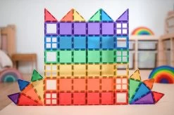 Connetix Tiles 60 Piece Rainbow Starter Pack -Kids Toy Shop connetix tiles connetix tiles 60 piece rainbow starter pack 32309450866822