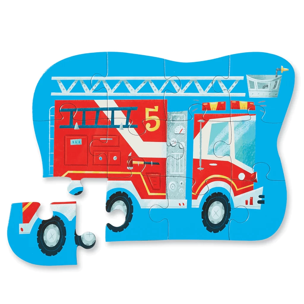 Crocodile Creek 12pc Mini Puzzle Fire Truck 4 Crocodile Creek 12pc Mini Puzzle Fire Truck - Image 2