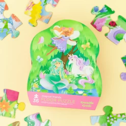 Crocodile Creek Classic Floor Puzzle - 36 Pc - Magical Friends -Kids Toy Shop crocodile creek crocodile creek classic floor puzzle 36 pc magical friends 31767073783942