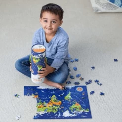 Crocodile Creek Puzzle + Poster 200 Pc - World Animal -Kids Toy Shop crocodile creek crocodile creek puzzle poster 200 pc world animal 31951585116294