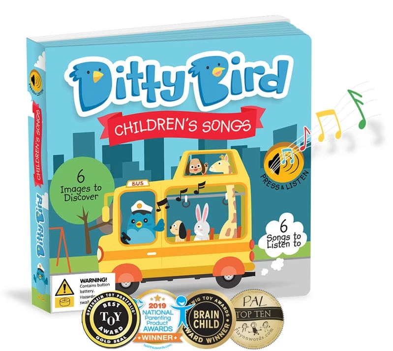 Ditty Bird Children's Songs Board Book 3 Ditty Bird Children's Songs Board Book