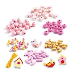 DJECO Birds Wooden Beads -Kids Toy Shop djeco djeco birds wooden beads 32574082318470