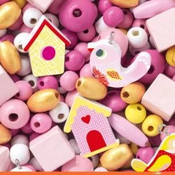 DJECO Birds Wooden Beads -Kids Toy Shop djeco djeco birds wooden beads 32574082580614