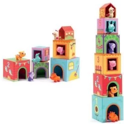 DJECO Topanifarm Blocks With Animals -Kids Toy Shop djeco djeco topanifarm blocks with animals 11602437898287