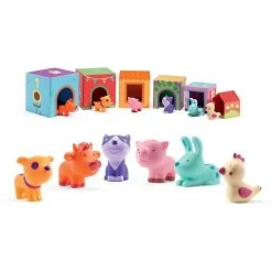 DJECO Topanifarm Blocks With Animals -Kids Toy Shop djeco djeco topanifarm blocks with animals 11603887718447