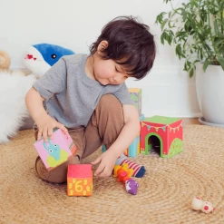 DJECO Topanifarm Blocks With Animals -Kids Toy Shop djeco djeco topanifarm blocks with animals 31048740110470