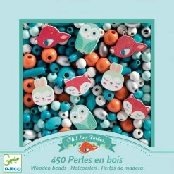 DJECO Woodland Animals Wooden Beads -Kids Toy Shop djeco djeco woodland animals wooden beads 32573692739718