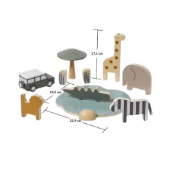 FLEXA Safari Animals & Jeep -Kids Toy Shop flexa flexa safari animals jeep 31980365250694