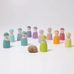 Grimm's 12 Friends In Pastel Colours -Kids Toy Shop grimm s grimm s 12 friends in pastel colours 31063321870470