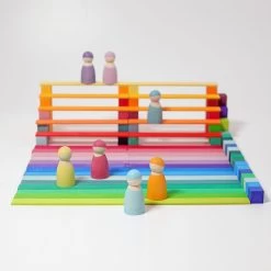 Grimm's 12 Friends In Pastel Colours -Kids Toy Shop grimm s grimm s 12 friends in pastel colours 31063322034310