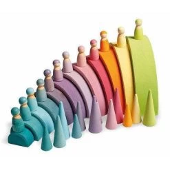 Grimm's 12 Friends In Pastel Colours -Kids Toy Shop grimm s grimm s 12 friends in pastel colours 5035663720495