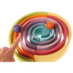 Grimm's - Pastel Large Rainbow Stacker - 12pcs 28 Grimm's - Pastel Large Rainbow Stacker - 12pcs -Kids Toy Shop grimm s grimm s pastel large rainbow stacker 12pcs 11600535846959