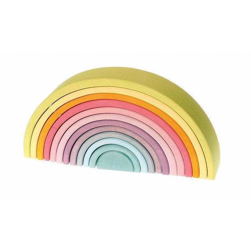 Grimm's - Pastel Large Rainbow Stacker - 12pcs 21 Grimm's - Pastel Large Rainbow Stacker - 12pcs - Image 19