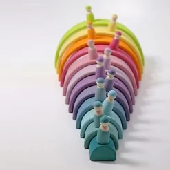 Grimm's - Pastel Large Rainbow Stacker - 12pcs 32 Grimm's - Pastel Large Rainbow Stacker - 12pcs -Kids Toy Shop grimm s grimm s pastel large rainbow stacker 12pcs 31063361650822