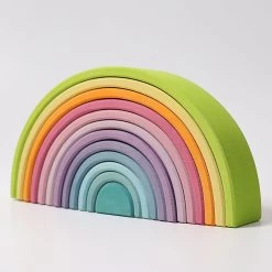 Grimm's - Pastel Large Rainbow Stacker - 12pcs