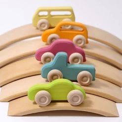 Grimm's Set Of 5 Slimline Cars -Kids Toy Shop grimm s grimm s set of 5 slimline cars 12766809915439