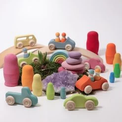 Grimm's Set Of 5 Slimline Cars -Kids Toy Shop grimm s grimm s set of 5 slimline cars 29913458278534