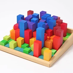 Grimm’s Stepped Counting Blocks Small -Kids Toy Shop grimm s grimm s stepped counting blocks small 31270190350470