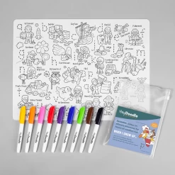 HeyDoodle Reusable Silicone Drawing Mat -Kids Toy Shop heydoodle heydoodle reusable silicone drawing mat 30805052817542