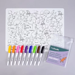 HeyDoodle Reusable Silicone Drawing Mat -Kids Toy Shop heydoodle heydoodle reusable silicone drawing mat 31694457307270