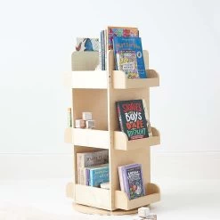 Kids Toy Shop 22 2 In 1 Rotating Bookshelf / Toy Organiser
