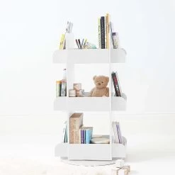 2 In 1 Rotating Bookshelf / Toy Organiser -Kids Toy Shop hipkids 2 in 1 rotating bookshelf toy organiser 31036325396614