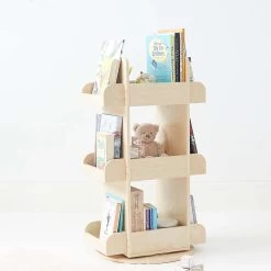 2 In 1 Rotating Bookshelf / Toy Organiser -Kids Toy Shop hipkids 2 in 1 rotating bookshelf toy organiser 31036325527686