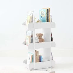 2 In 1 Rotating Bookshelf / Toy Organiser -Kids Toy Shop hipkids 2 in 1 rotating bookshelf toy organiser 31036325560454