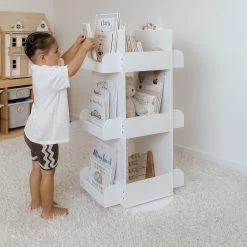 Kids Toy Shop -Kids Toy Shop hipkids 2 in 1 rotating bookshelf toy organiser 33167880618118