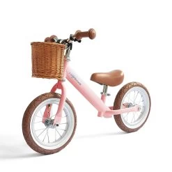 2 In 1 Steel Trike/Balance Bike (incl. Wicker Basket) -Kids Toy Shop hipkids 2 in 1 steel trike balance bike 30827095457926