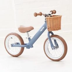 2 In 1 Steel Trike/Balance Bike (incl. Wicker Basket) -Kids Toy Shop hipkids 2 in 1 steel trike balance bike incl wicker basket 33128318763142