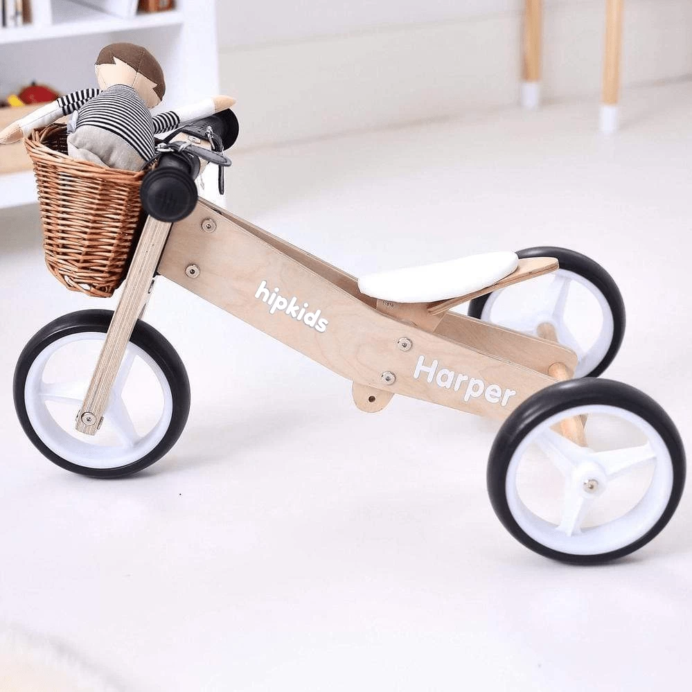 2 In 1 Toddler Mini-Trike/Balance Bike With Wicker Basket 14 2 In 1 Toddler Mini-Trike/Balance Bike With Wicker Basket - Image 12