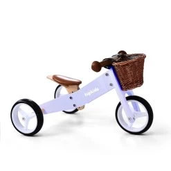 2 In 1 Toddler Mini-Trike/Balance Bike With Wicker Basket 30 2 In 1 Toddler Mini-Trike/Balance Bike With Wicker Basket -Kids Toy Shop hipkids 2 in 1 toddler mini trike with wicker basket 32013550715014