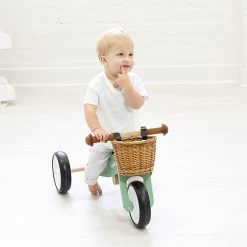 Kids Toy Shop 26 2 In 1 Toddler Mini-Trike/Balance Bike With Wicker Basket