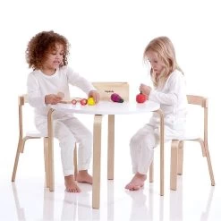 Boston Table & 4 Chairs Set -Kids Toy Shop hipkids boston nat white table 4 chairs set 11602477482031