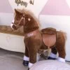 Brown Ride On Walking Toy Horse Pony -Kids Toy Shop hipkids brown ride on walking toy horse pony 33167699050630
