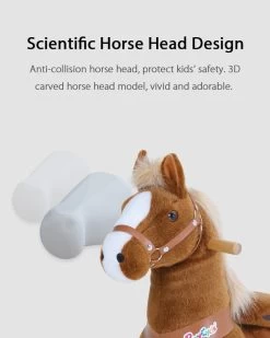 Brown Ride On Walking Toy Horse Pony -Kids Toy Shop hipkids brown ride on walking toy horse pony small 29045959753862