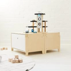 Cayman Modular Stacking Shelf & Drawer Set -Kids Toy Shop hipkids cayman modular stacking shelf and drawer set 31365677580422