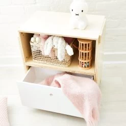 Cayman Modular Stacking Shelf & Drawer Set -Kids Toy Shop hipkids cayman modular stacking shelf and drawer set 31365677875334